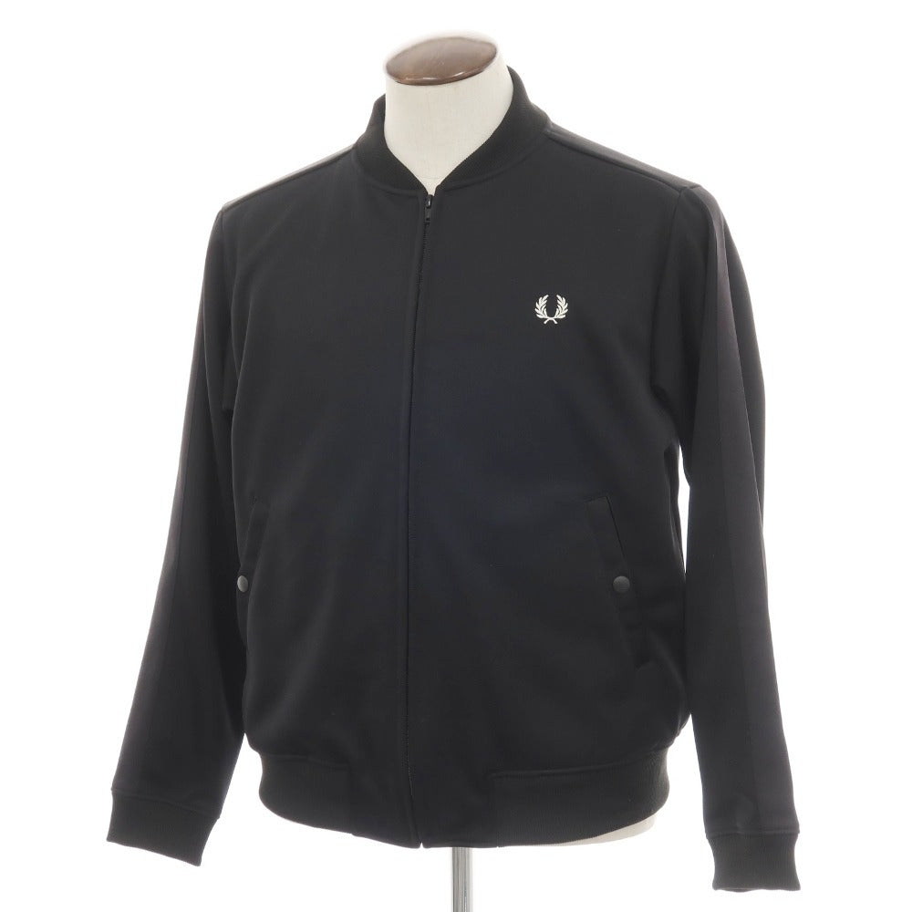 【中古】フレッドペリー FRED PERRY ポリエステル トラックジャケット ジャージ ブラック【 サイズL 】【 状態ランクB 】【 メンズ 】【SA30/返品不可】