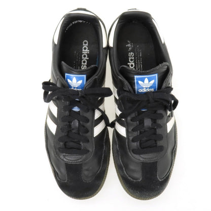 【中古】アディダス adidas レザー スニーカー ブラック【サイズ27】【 状態ランクC 】【 メンズ 】