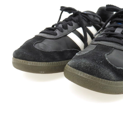 【中古】アディダス adidas レザー スニーカー ブラック【サイズ27】【 状態ランクC 】【 メンズ 】