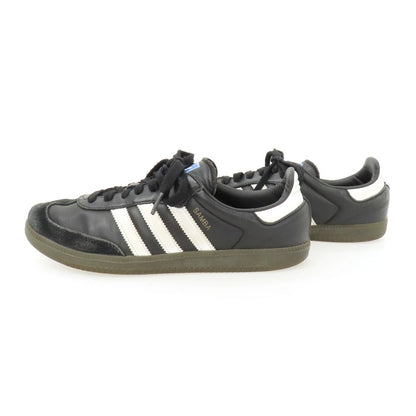 【中古】アディダス adidas レザー スニーカー ブラック【サイズ27】【 状態ランクC 】【 メンズ 】