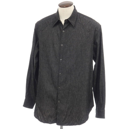 【中古】セモー semoh URBAN RESEARCH別注 コットン デニム ウエスタンシャツ ブラック【サイズ3】【 状態ランクB 】【 メンズ 】