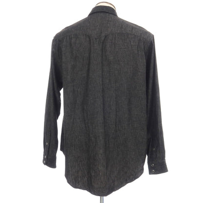 【中古】セモー semoh URBAN RESEARCH別注 コットン デニム ウエスタンシャツ ブラック【サイズ3】【 状態ランクB 】【 メンズ 】