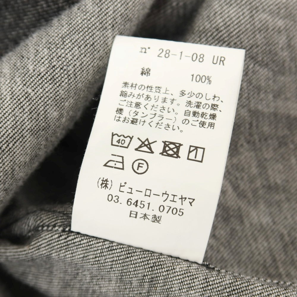 【中古】セモー semoh URBAN RESEARCH別注 コットン デニム ウエスタンシャツ ブラック【サイズ3】【 状態ランクB 】【 メンズ 】