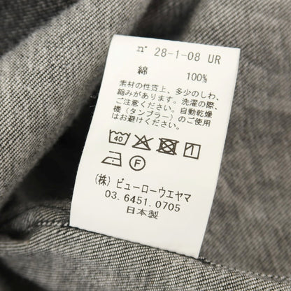 【中古】セモー semoh URBAN RESEARCH別注 コットン デニム ウエスタンシャツ ブラック【サイズ3】【 状態ランクB 】【 メンズ 】