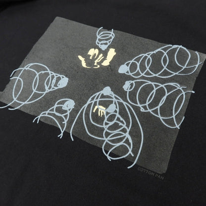 【中古】コットンパン COTTON PAN コットン クルーネック 半袖Ｔシャツ ブラック【サイズM】【 状態ランクB 】【 メンズ 】