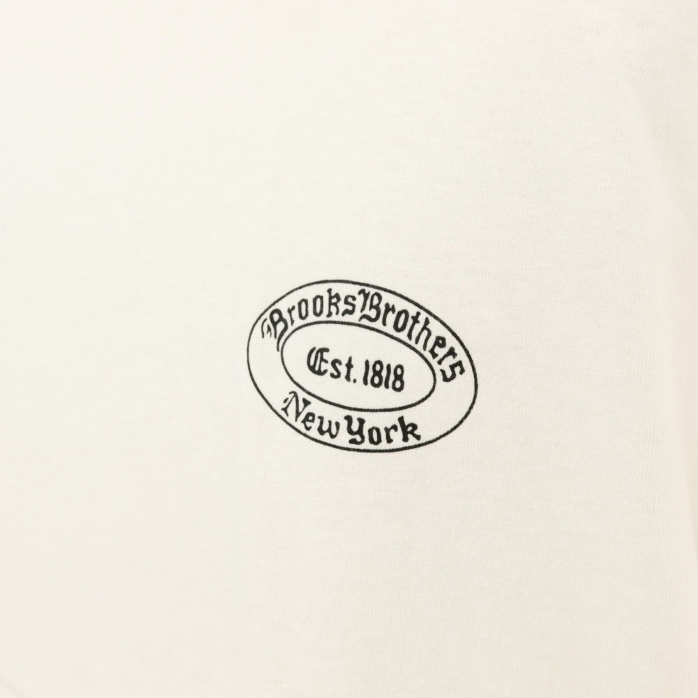 【中古】ブルックスブラザーズ Brooks Brothers URBAN RESEARCH別注 コットン系 クルーネック 半袖Ｔシャツ ホワイト【サイズXL】【 状態ランクC 】【 メンズ 】