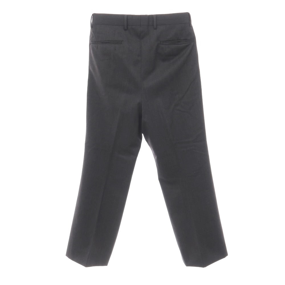 【中古】ニート NEAT ウール系 セミフレア カジュアルスラックスパンツ ダークグレー【サイズ表記なし（L位）】【 状態ランクB 】【 メンズ 】