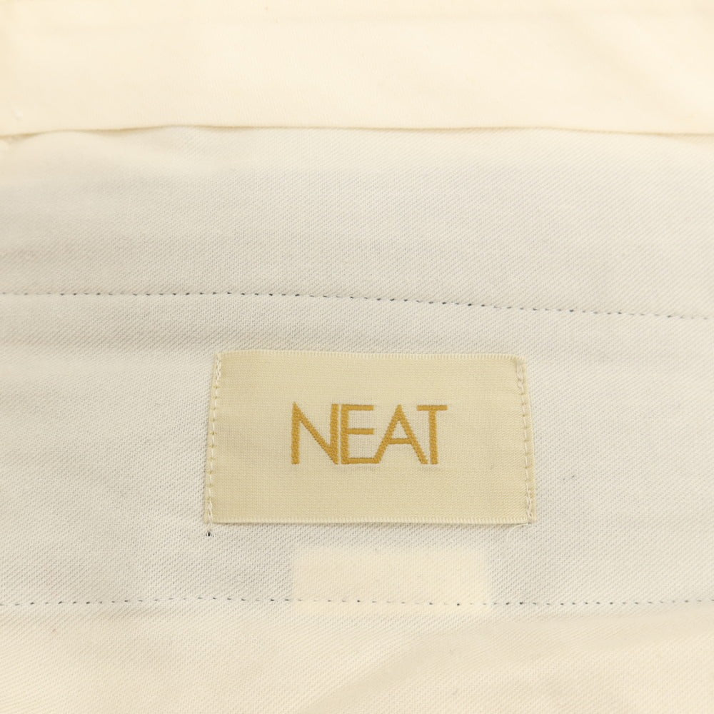【中古】ニート NEAT ウール系 セミフレア カジュアルスラックスパンツ ダークグレー【サイズ表記なし（L位）】【 状態ランクB 】【 メンズ 】