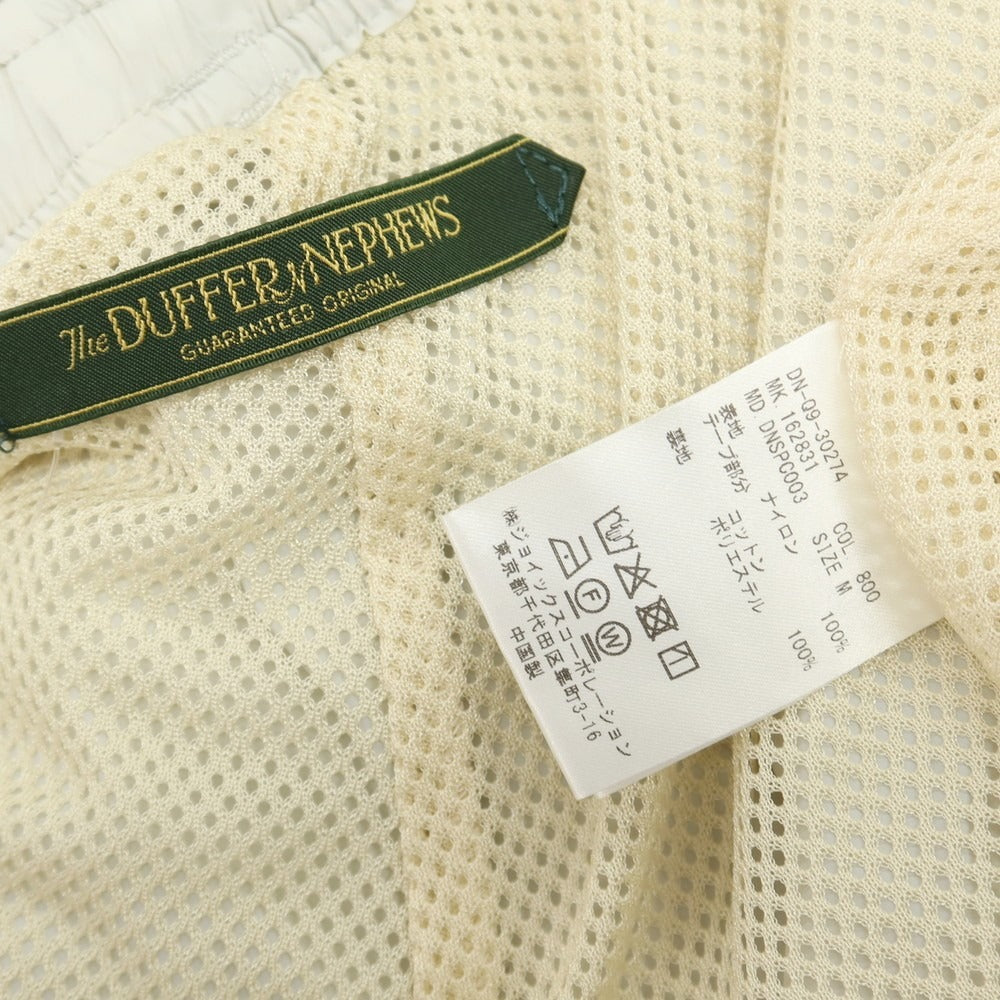 【中古】ザ ダファー アンド ネフューズ The DUFFER N NEPHEWS ナイロン トラックパンツ イージーパンツ アイボリーグレー系【サイズM】【 状態ランクB 】【 メンズ 】