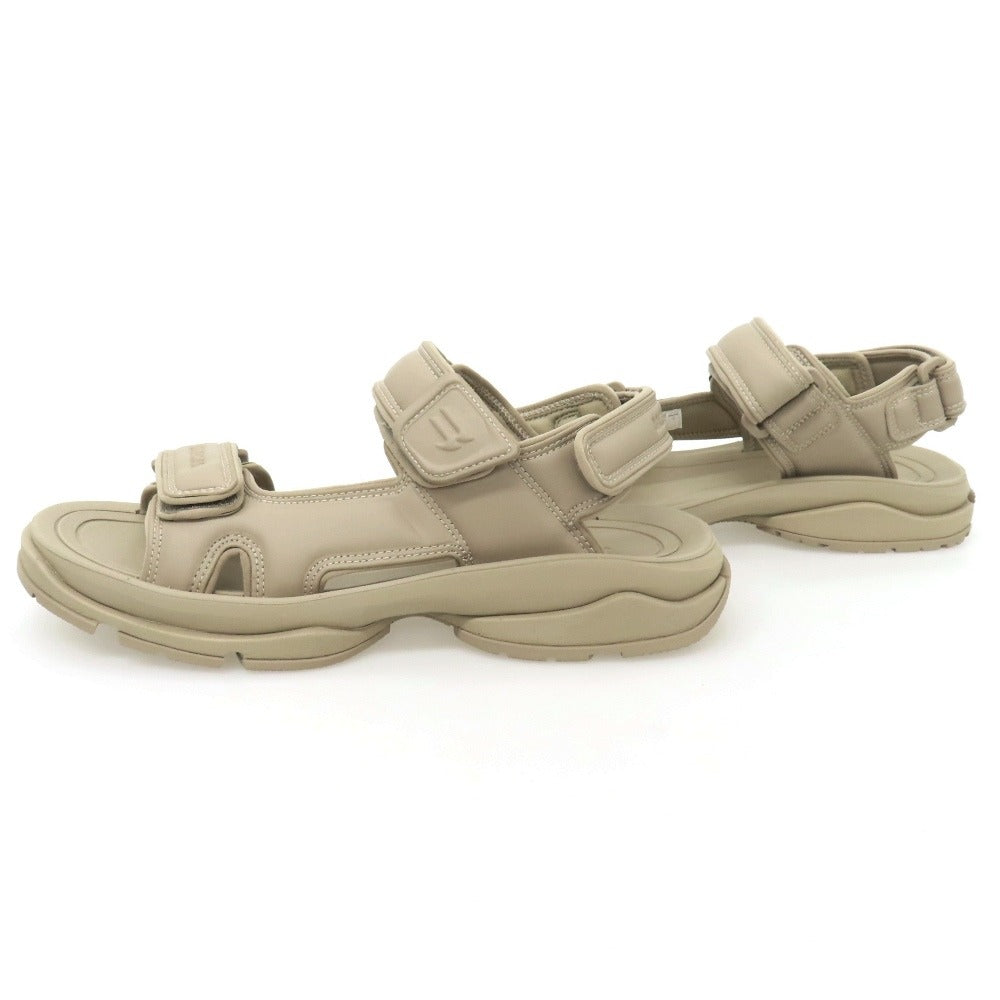 【中古】【未使用】バレンシアガ BALENCIAGA 合成皮革 サンダル ベージュ【サイズ41】【 状態ランクS 】【 メンズ 】