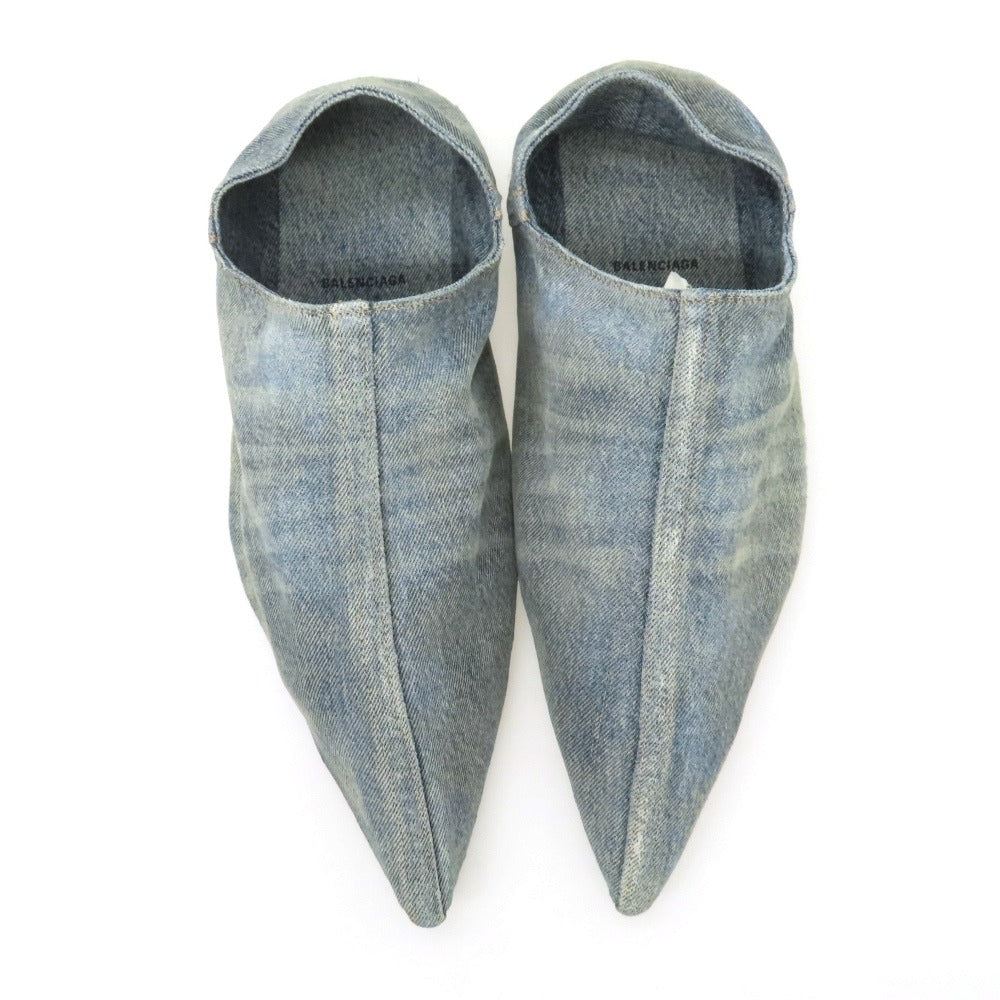 【中古】【未使用】バレンシアガ BALENCIAGA コットン系 スリッポン ブルー【サイズ41】【 状態ランクS 】【 メンズ 】