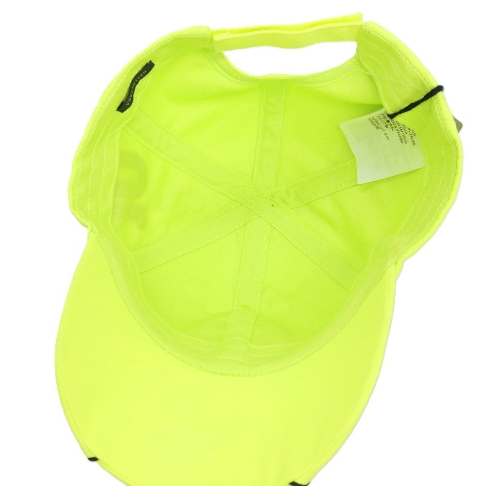 【中古】バレンシアガ BALENCIAGA コットン PARIS CAP キャップ 帽子 ネオンイエロー系【サイズL（59cm）】【 状態ランクA 】【 メンズ 】