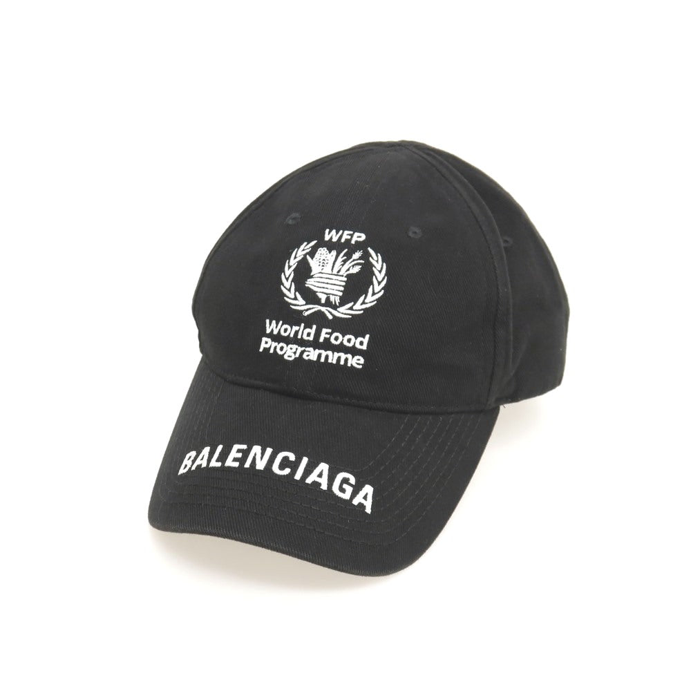【中古】バレンシアガ BALENCIAGA コットン WFP CAP キャップ 帽子 ブラック【サイズL（59cm）】【 状態ランクA 】【 メンズ 】
