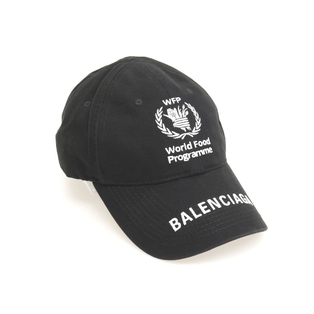 【中古】バレンシアガ BALENCIAGA コットン WFP CAP キャップ 帽子 ブラック【サイズL（59cm）】【 状態ランクA 】【 メンズ 】