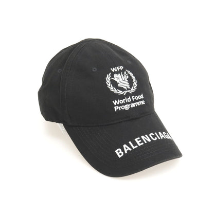【中古】バレンシアガ BALENCIAGA コットン WFP CAP キャップ 帽子 ブラック【サイズL（59cm）】【 状態ランクA 】【 メンズ 】