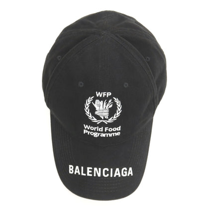 【中古】バレンシアガ BALENCIAGA コットン WFP CAP キャップ 帽子 ブラック【サイズL（59cm）】【 状態ランクA 】【 メンズ 】