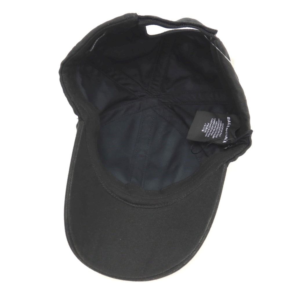 【中古】バレンシアガ BALENCIAGA コットン WFP CAP キャップ 帽子 ブラック【サイズL（59cm）】【 状態ランクA 】【 メンズ 】