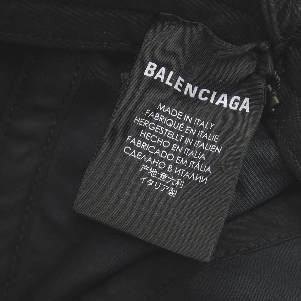 【中古】バレンシアガ BALENCIAGA コットン WFP CAP キャップ 帽子 ブラック【サイズL（59cm）】【 状態ランクA 】【 メンズ 】