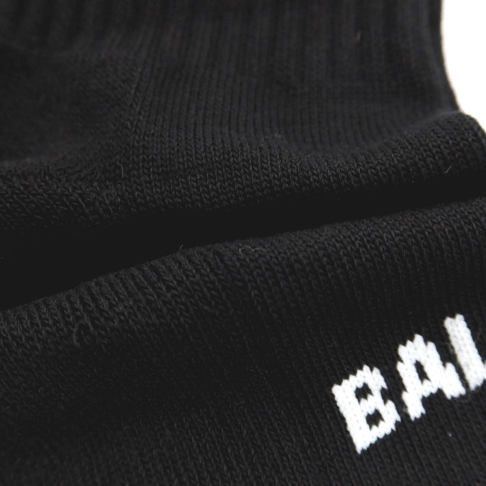 【中古】【未使用】バレンシアガ BALENCIAGA コットンポリエステルポリウレタン ソックス ブラックxホワイト【サイズXL（28～30cm）】【 状態ランクS 】【 メンズ 】