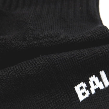 【中古】【未使用】バレンシアガ BALENCIAGA コットンポリエステルポリウレタン ソックス ブラックxホワイト【サイズXL（28～30cm）】【 状態ランクS 】【 メンズ 】