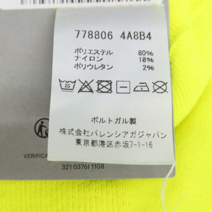【中古】【未使用】バレンシアガ BALENCIAGA コットンナイロンポリウレタン ソックス ネオンイエロー【サイズXL】【 状態ランクS 】【 メンズ 】