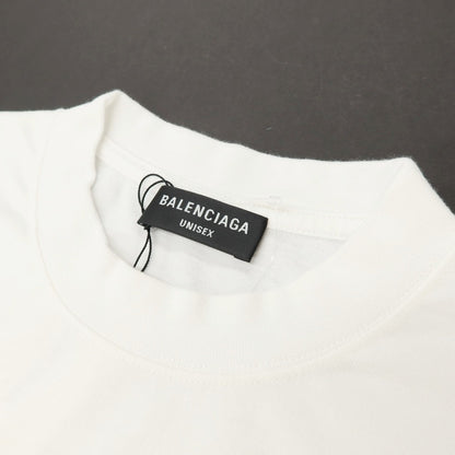 【中古】バレンシアガ BALENCIAGA コットン クルーネック 半袖Ｔシャツ ホワイト【サイズXS】【 状態ランクA 】【 メンズ 】