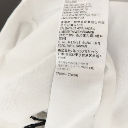 【中古】バレンシアガ BALENCIAGA コットン クルーネック 半袖Ｔシャツ ホワイト【サイズXS】【 状態ランクA 】【 メンズ 】
