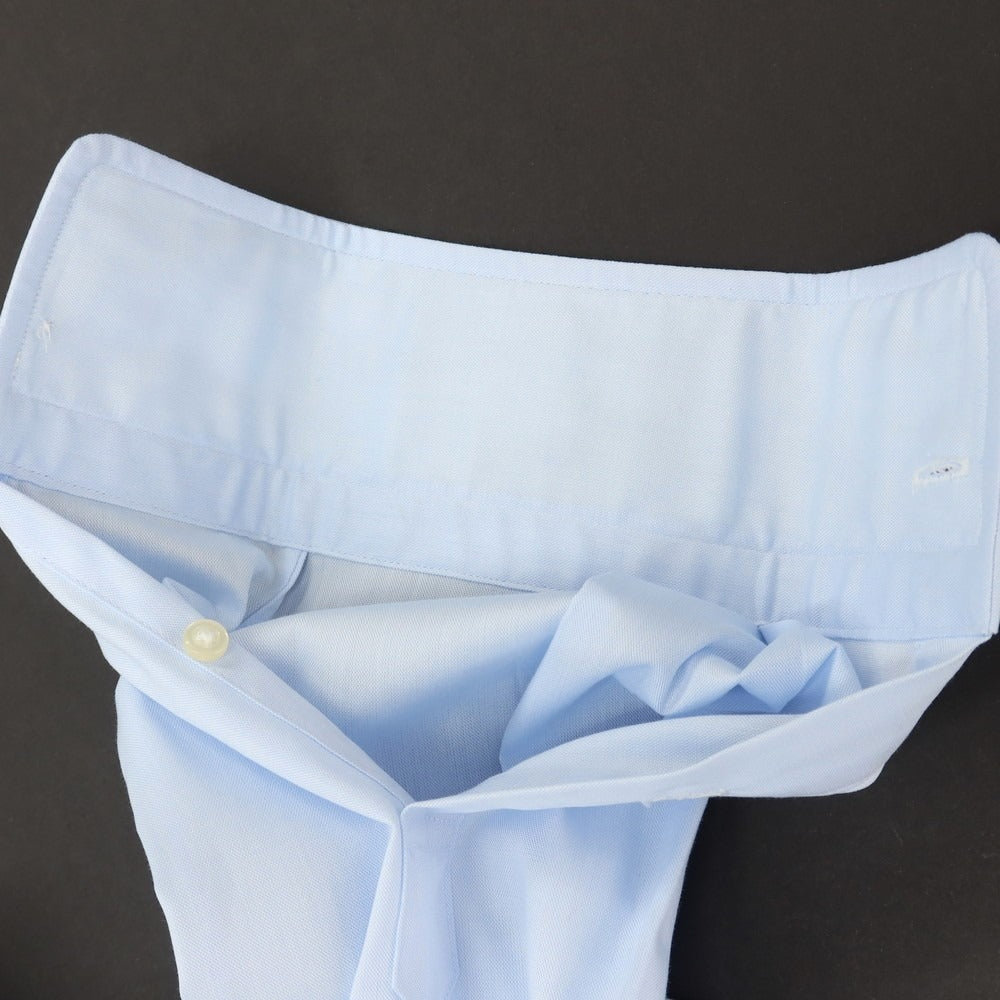 【中古】アザブテーラー azabu tailor コットン レギュラーカラー ドレスシャツ ブルー【サイズ表記なし（M位）】【 状態ランクA 】【 メンズ 】
