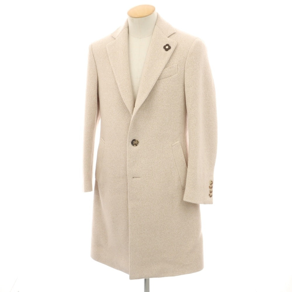 【中古】ラルディーニ LARDINI チェスターフィールドコート ベージュ【サイズ44 7REG】【 状態ランクA 】【 メンズ 】