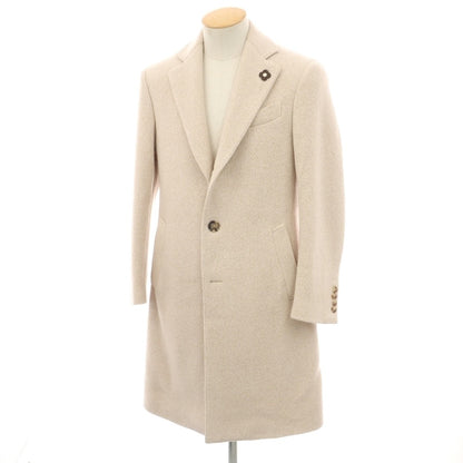 【中古】ラルディーニ LARDINI チェスターフィールドコート ベージュ【サイズ44 7REG】【 状態ランクA 】【 メンズ 】