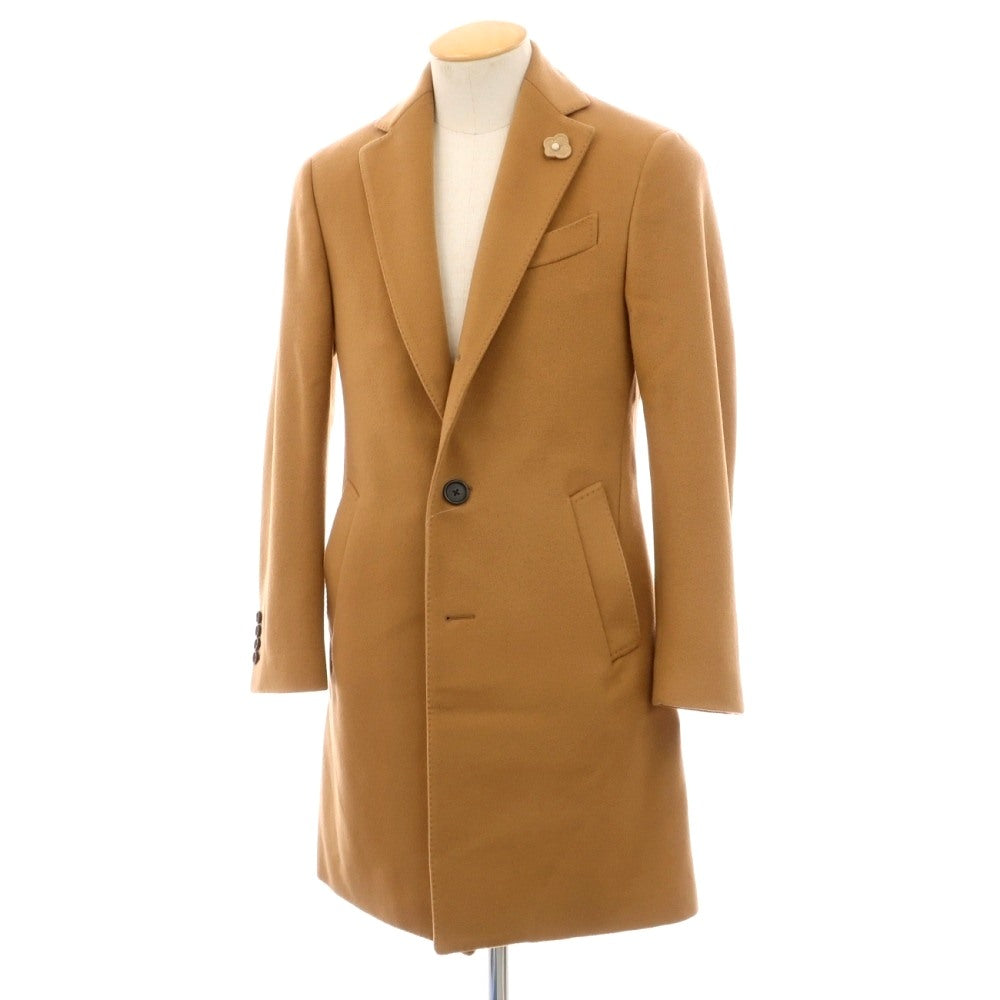 【中古】ラルディーニ LARDINI チェスターフィールドコート キャメル【サイズ44 7REG】【 状態ランクB 】【 メンズ 】