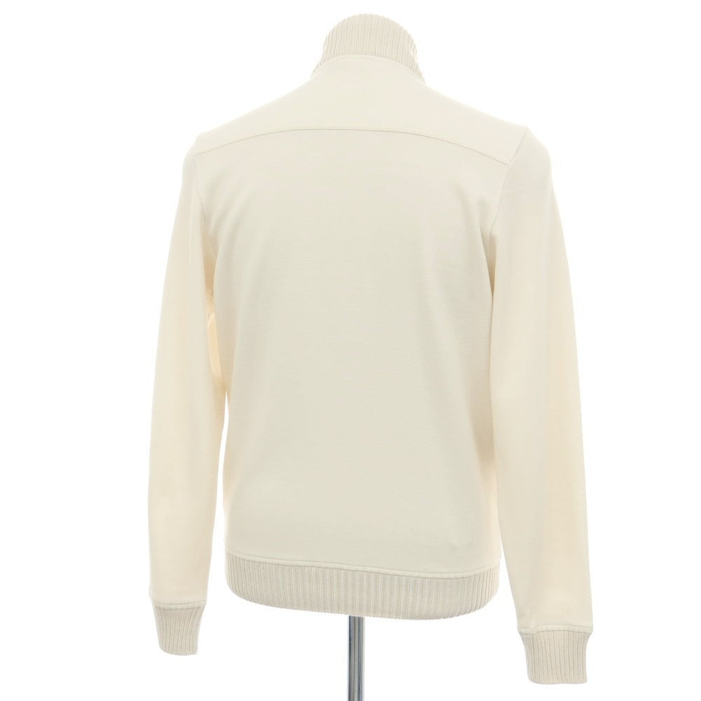 【中古】グランサッソ GRAN SASSO コットンナイロン スタンドカラー スイングトップ アイボリー【サイズ44】【 状態ランクA 】【 メンズ 】