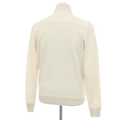【中古】グランサッソ GRAN SASSO コットンナイロン スタンドカラー スイングトップ アイボリー【サイズ44】【 状態ランクA 】【 メンズ 】