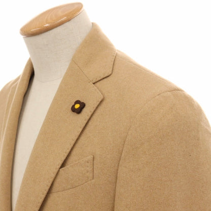 【中古】ラルディーニ LARDINI カシミヤ 3つボタン テーラードジャケット キャメルブラウン【サイズ44 7REG】【 状態ランクA 】【 メンズ 】