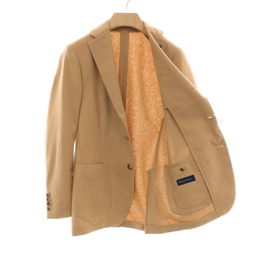 【中古】ラルディーニ LARDINI カシミヤ 3つボタン テーラードジャケット キャメルブラウン【サイズ44 7REG】【 状態ランクA 】【 メンズ 】