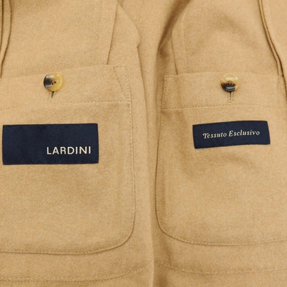 【中古】ラルディーニ LARDINI カシミヤ 3つボタン テーラードジャケット キャメルブラウン【サイズ44 7REG】【 状態ランクA 】【 メンズ 】