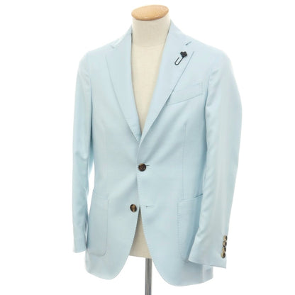 【中古】ラルディーニ LARDINI ウールシルクカシミヤ 3B テーラードジャケット ライトブルー【サイズ44】【 状態ランクA 】【 メンズ 】