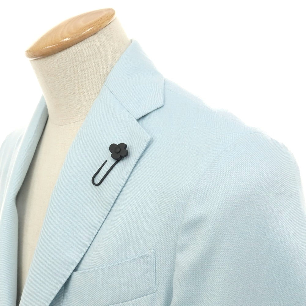 【中古】ラルディーニ LARDINI ウールシルクカシミヤ 3B テーラードジャケット ライトブルー【サイズ44】【 状態ランクA 】【 メンズ 】