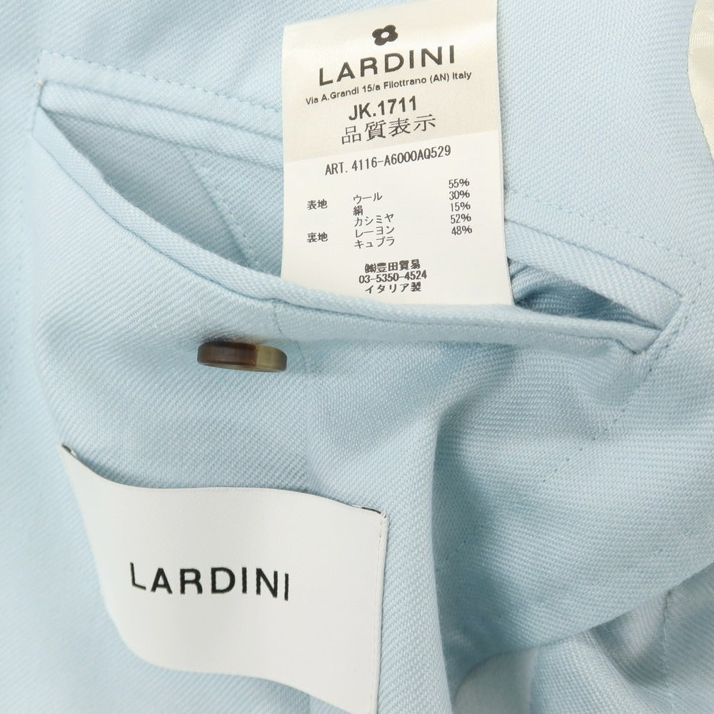 【中古】ラルディーニ LARDINI ウールシルクカシミヤ 3B テーラードジャケット ライトブルー【サイズ44】【 状態ランクA 】【 メンズ 】