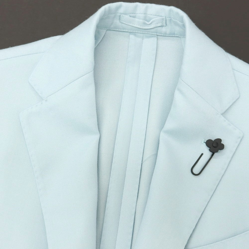【中古】ラルディーニ LARDINI ウールシルクカシミヤ 3B テーラードジャケット ライトブルー【サイズ44】【 状態ランクA 】【 メンズ 】