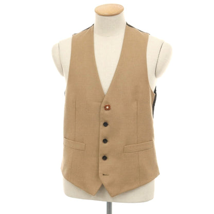 【中古】ラルディーニ LARDINI キャメルウールシルク ドレス系ジレ ベスト キャメル【サイズ44】【 状態ランクC 】【 メンズ 】