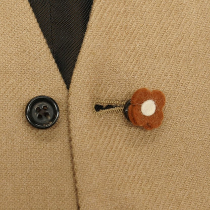 【中古】ラルディーニ LARDINI キャメルウールシルク ドレス系ジレ ベスト キャメル【サイズ44】【 状態ランクC 】【 メンズ 】