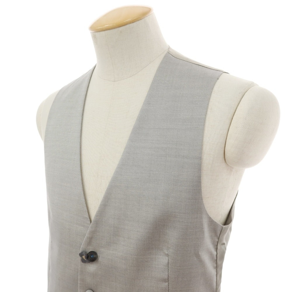 【中古】ラルディーニ LARDINI シルクウール ドレス系ジレ ベスト ライトグレー【サイズ48】【 状態ランクB 】【 メンズ 】