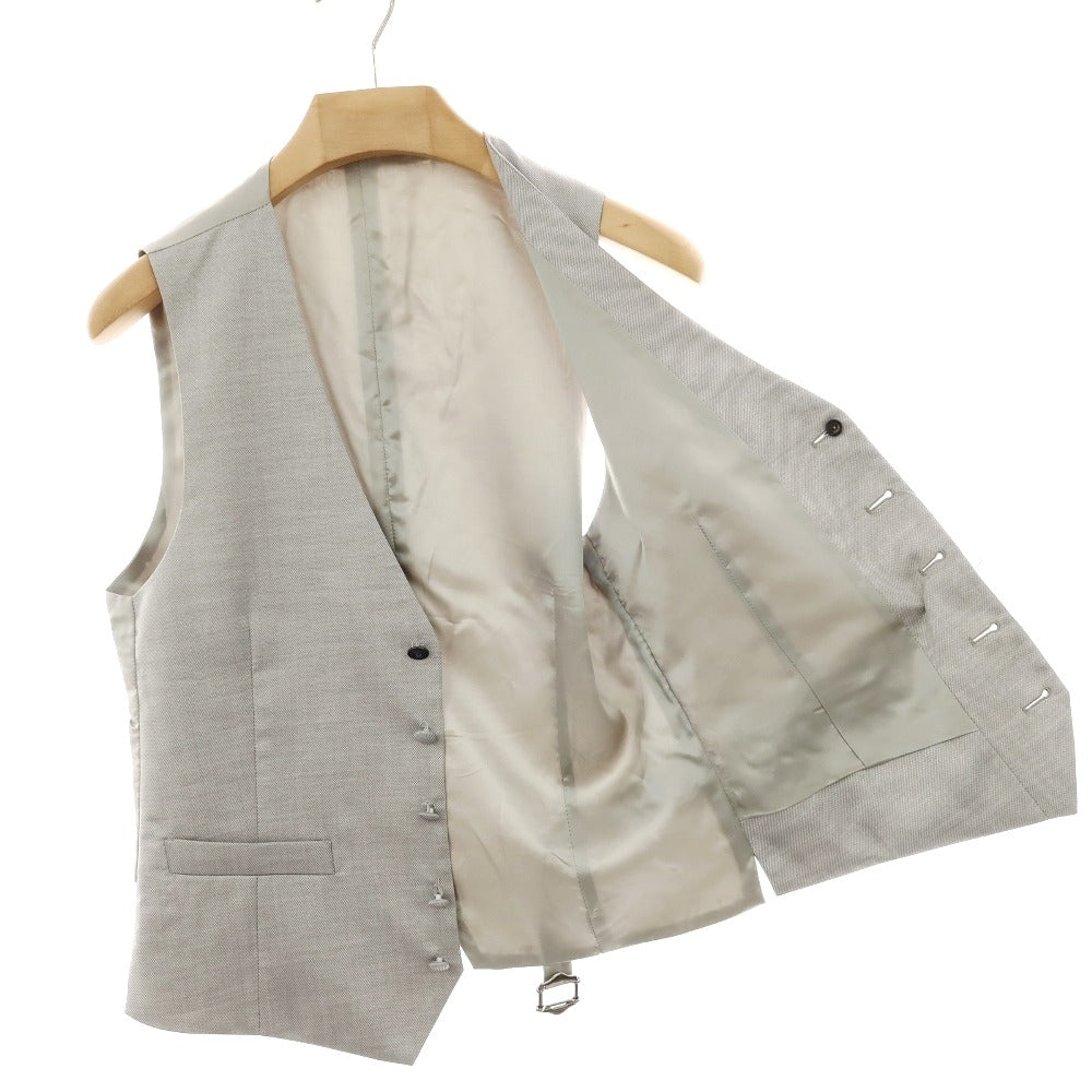【中古】ラルディーニ LARDINI シルクウール ドレス系ジレ ベスト ライトグレー【サイズ48】【 状態ランクB 】【 メンズ 】