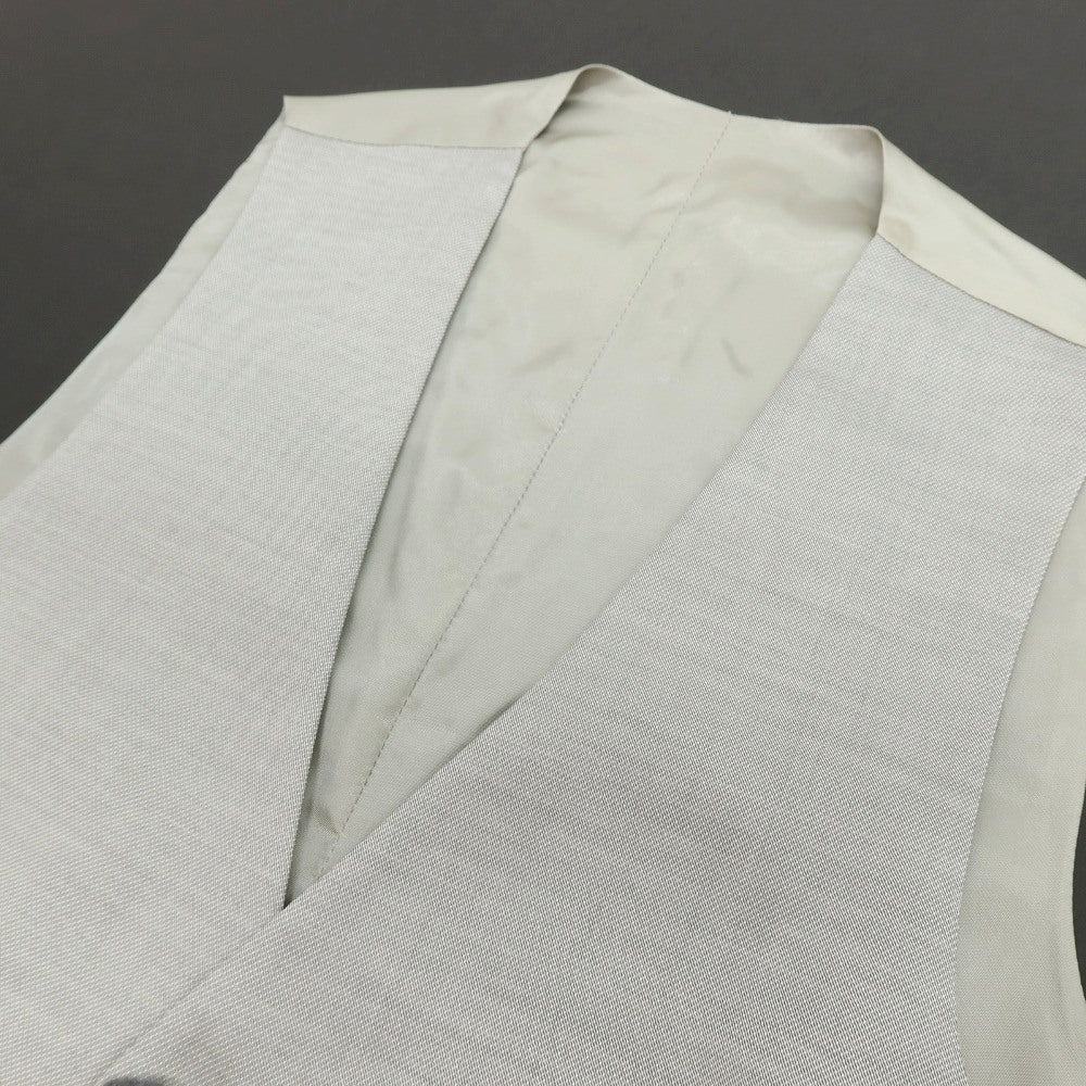【中古】ラルディーニ LARDINI シルクウール ドレス系ジレ ベスト ライトグレー【サイズ48】【 状態ランクB 】【 メンズ 】