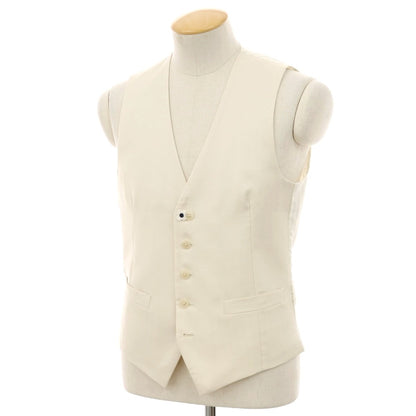 【中古】ラルディーニ LARDINI シルクウール ドレス系ジレ ベスト アイボリー【サイズ48】【 状態ランクB 】【 メンズ 】