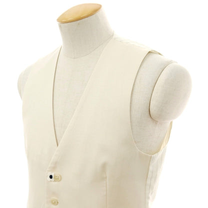 【中古】ラルディーニ LARDINI シルクウール ドレス系ジレ ベスト アイボリー【サイズ48】【 状態ランクB 】【 メンズ 】