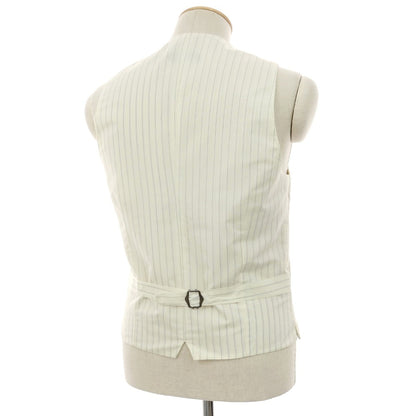 【中古】ラルディーニ LARDINI シルクウール ドレス系ジレ ベスト アイボリー【サイズ48】【 状態ランクB 】【 メンズ 】