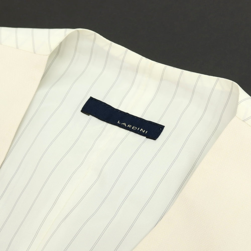 【中古】ラルディーニ LARDINI シルクウール ドレス系ジレ ベスト アイボリー【サイズ48】【 状態ランクB 】【 メンズ 】