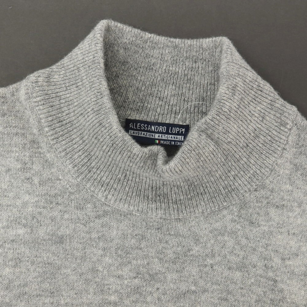 【中古】アレッサンドロルッピ Alessandro Luppi ウールカシミヤ ハイネック プルオーバーニット グレー【サイズ44】【 状態ランクB 】【 メンズ 】